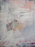 YOKE BAKKER Untitled #12 art piece featuring abstract shapes and vibrant colors on a canvas.